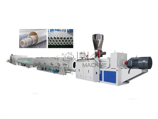 110mm Plastic Extrusion Machine Double Screw Pvc Profile Extrusion Line