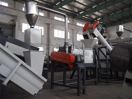 Recycling Pp Pe Film Washing System SS304 Plastic Friction Washer