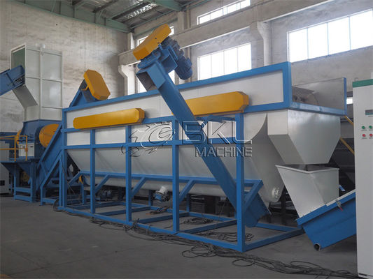 PP HDPE Pet Flakes Washing Machine 500kg H Plastic Scrap Dryer Machine
